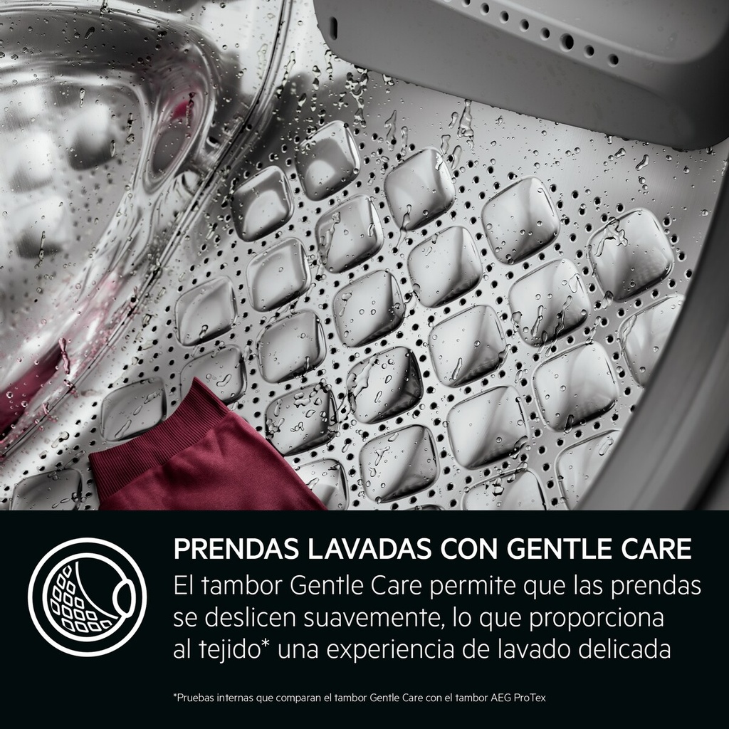 AEG LFR7184N2V, lavadora de carga frontal, 8kg, 1400 rpm, libre instalación, función vapor, lavado rápido