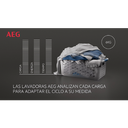 AEG LFR7184N2V, lavadora de carga frontal, 8kg, 1400 rpm, libre instalación, función vapor, lavado rápido