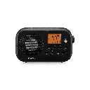 Sangean PR-D12, radio portátil, Am/Fm NOAA con sintonización digital y alerta meteorológica, negro