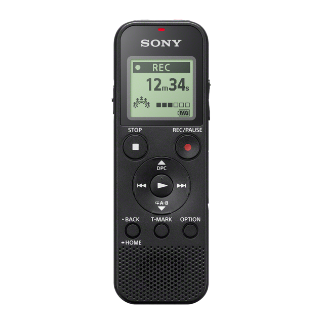 Sony ICD-PX370, grabadora de voz digital con usb integrado, Mp3, negro