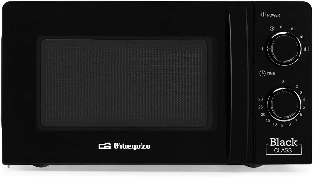 Orbegozo MI2117, microondas, 700w, 20l, 6 niveles de potencia, negro