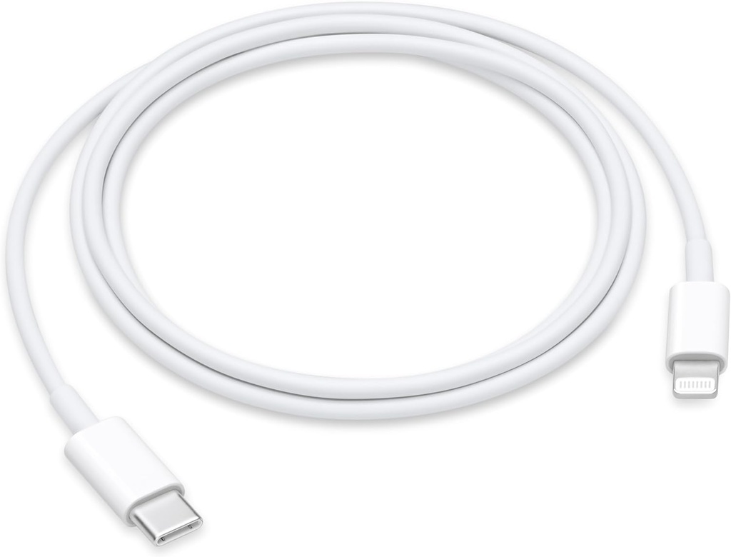 Apple MUQ93ZM/A, cable de carga USB-C a Lightning, carga rápida, 1 metro de cable