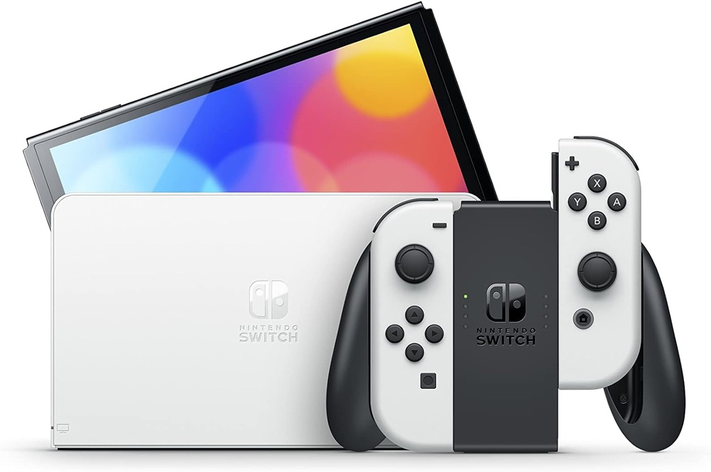 Nintendo Switch OLED, Blanca 7", Joy-Con, 64 GB