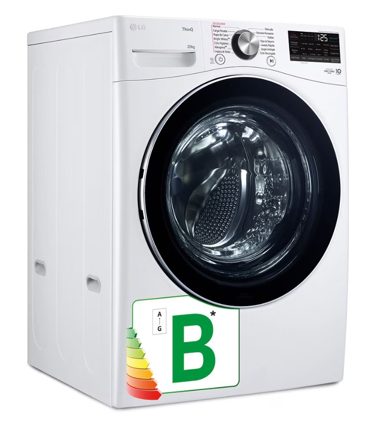 LG F0P3CYV2W - Lavadora, 20 Kg, 1000rpm, Clasificación B, Serie XXL