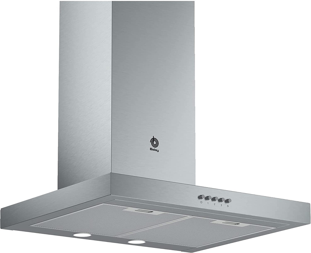 Balay 3BC065MX, campana decorativa, 60cm, 69 dB, inox, clase C