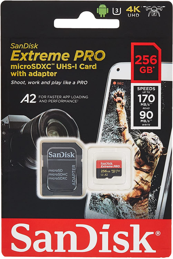 Sandisk  Micro Sdxc Extreme Pro 256Gb 200Mb/S