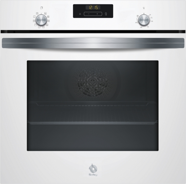 Balay 3HB4131B2, horno multifunción integrable, limpieza por agua, control Comfort, blanco, 60x60cm, clase A