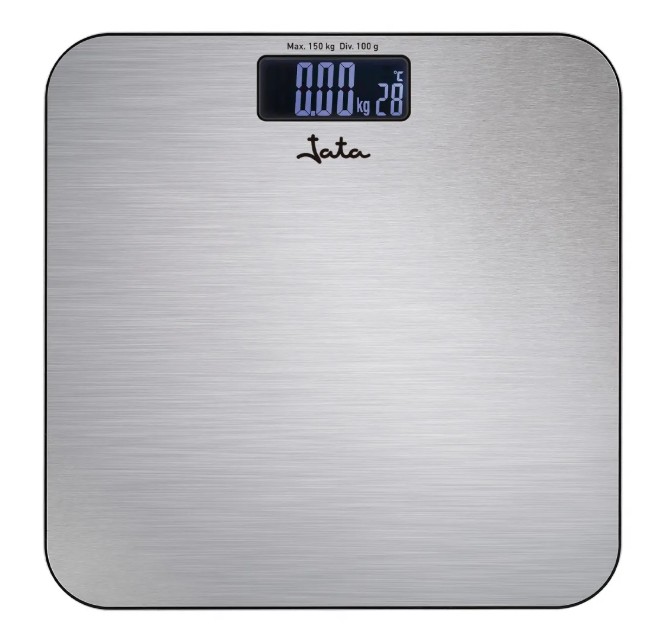 Jata 496N, báscula de baño digital, superficie en acero inoxidable, visor LCD, capacidad 150kg
