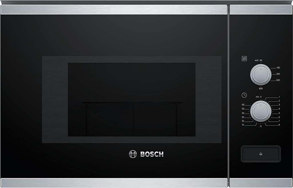 Bosch BFL520MS0, microondas integrable, serie 4, 800w, 20l, 5 niveles,negro