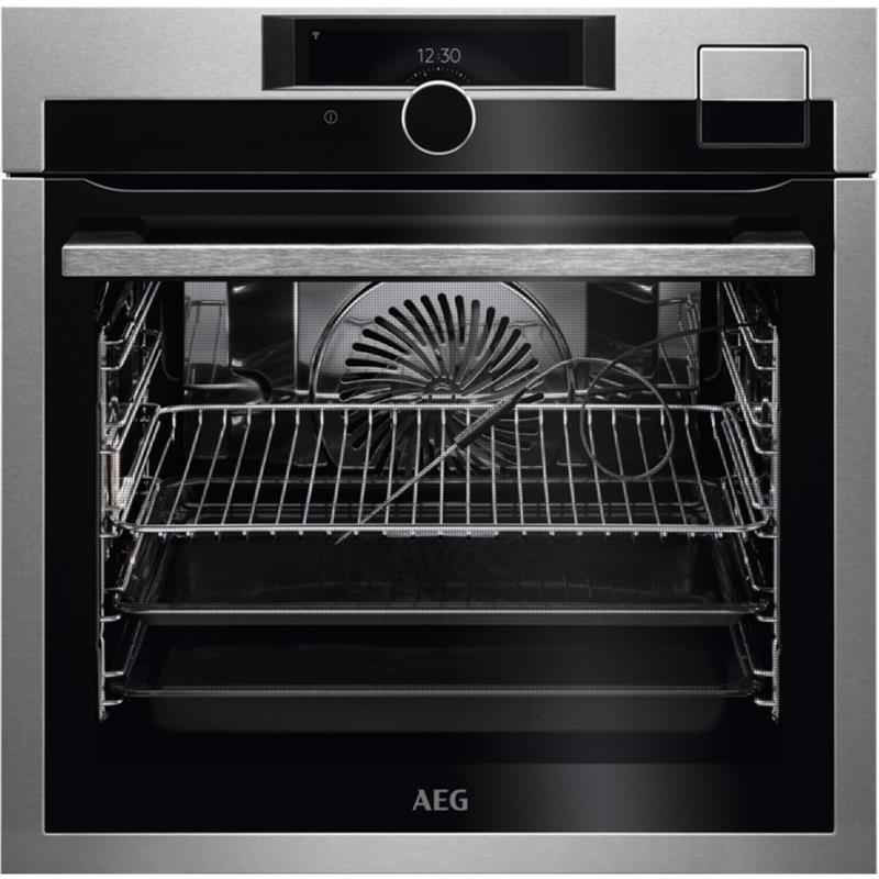 AEG BSE999330M, horno con vapor, SteamPro, Steamify, CookView, sonda térmica, serie 9000, clase A++