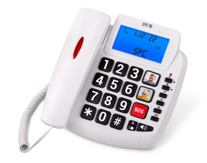 SPC Comfort Volume 2, teléfono fijo, teclas grandes, amplificador volumen auricular