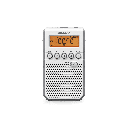 Radio portátil - Sangean DT-800, 1 W, AM/FM, 40 presintonías, Blanca