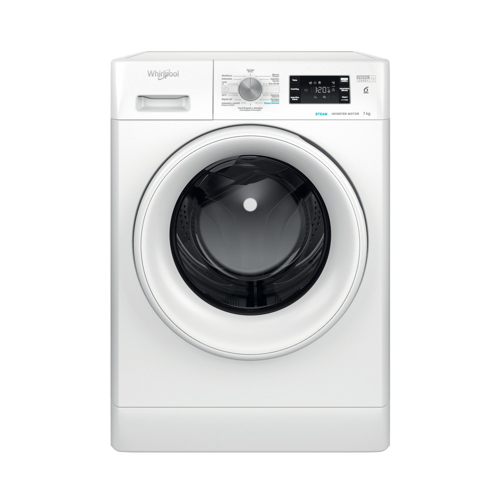 Whirlpool FFB 7259 WV, lavadora de carga frontal, libre instalación, 7kg, 1200rpm, blanco, clase B