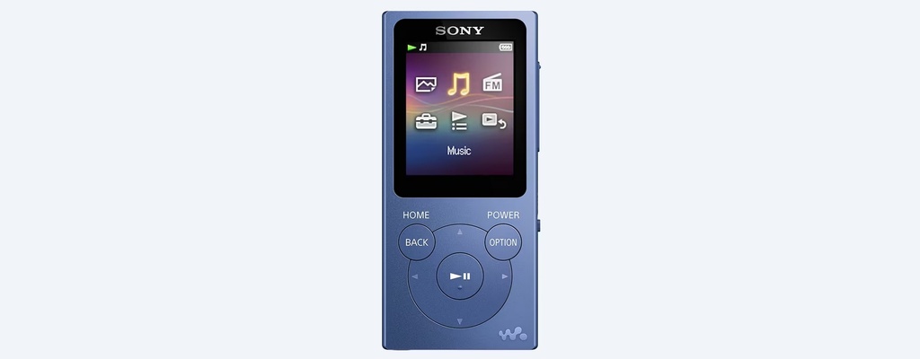 Sony Reproductor MP3 Walkman NW-E394L de 8 GB con radio FM, AZUL