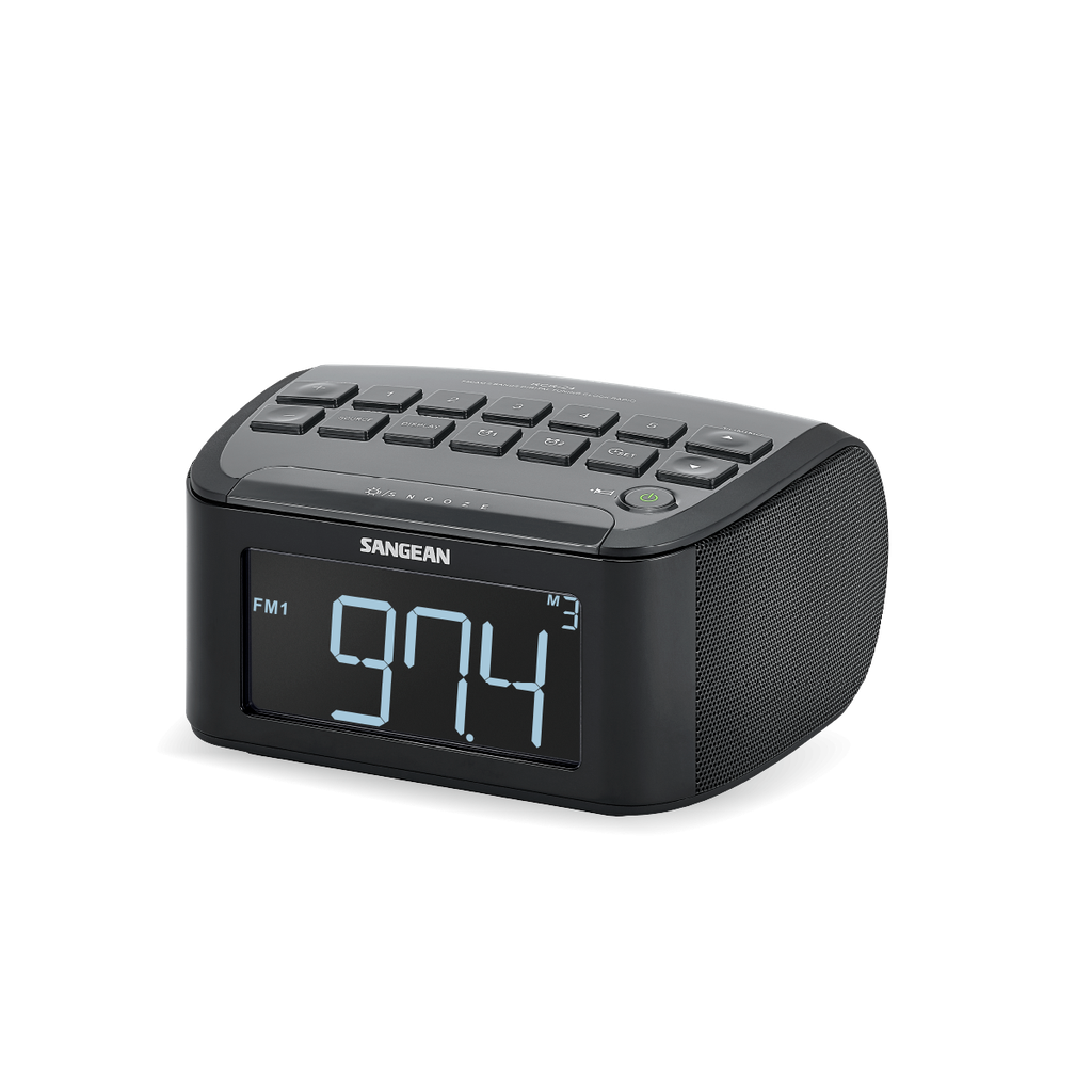 Sangean RCR-24, Radio despertador AM / FM, Sintonización Digital, Pantalla LCD