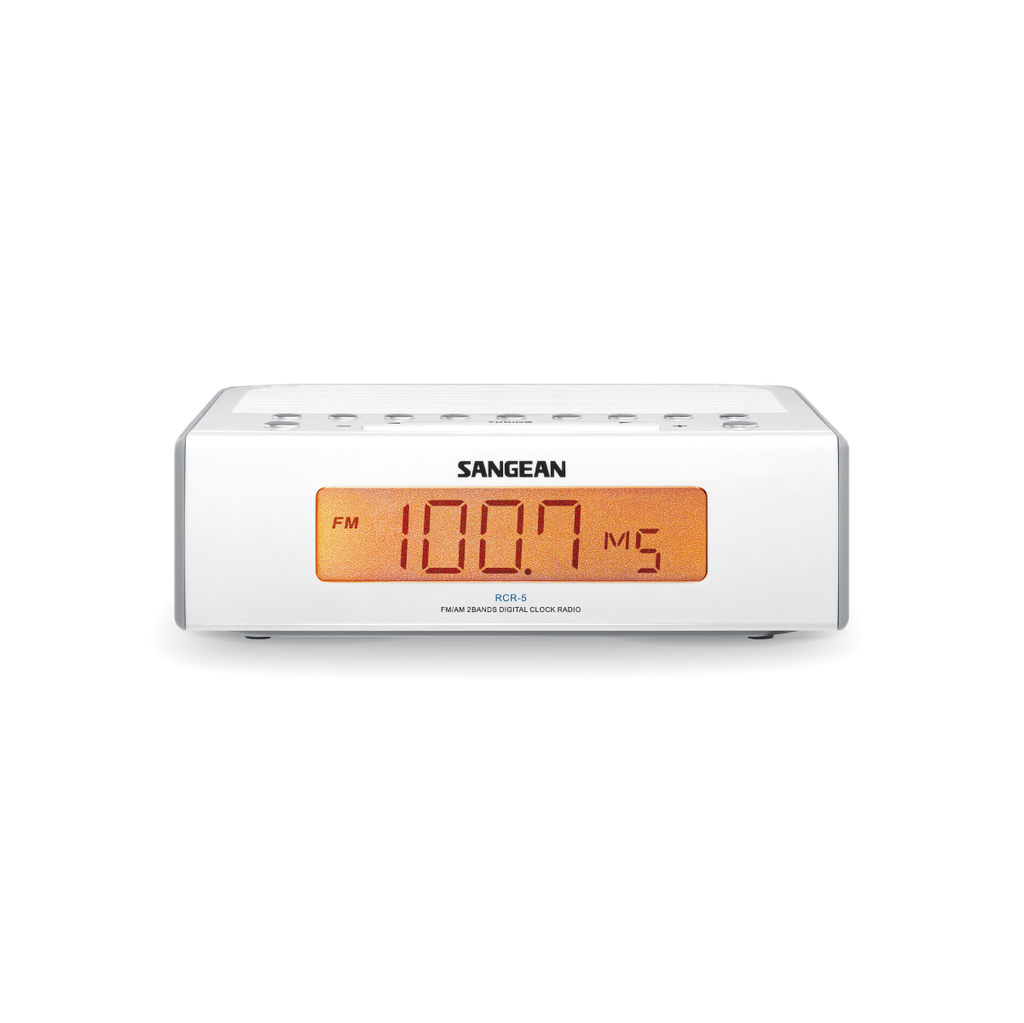 Radio despertador - Sangean RCR-5, AM/FM, Temporizador de alarma dual