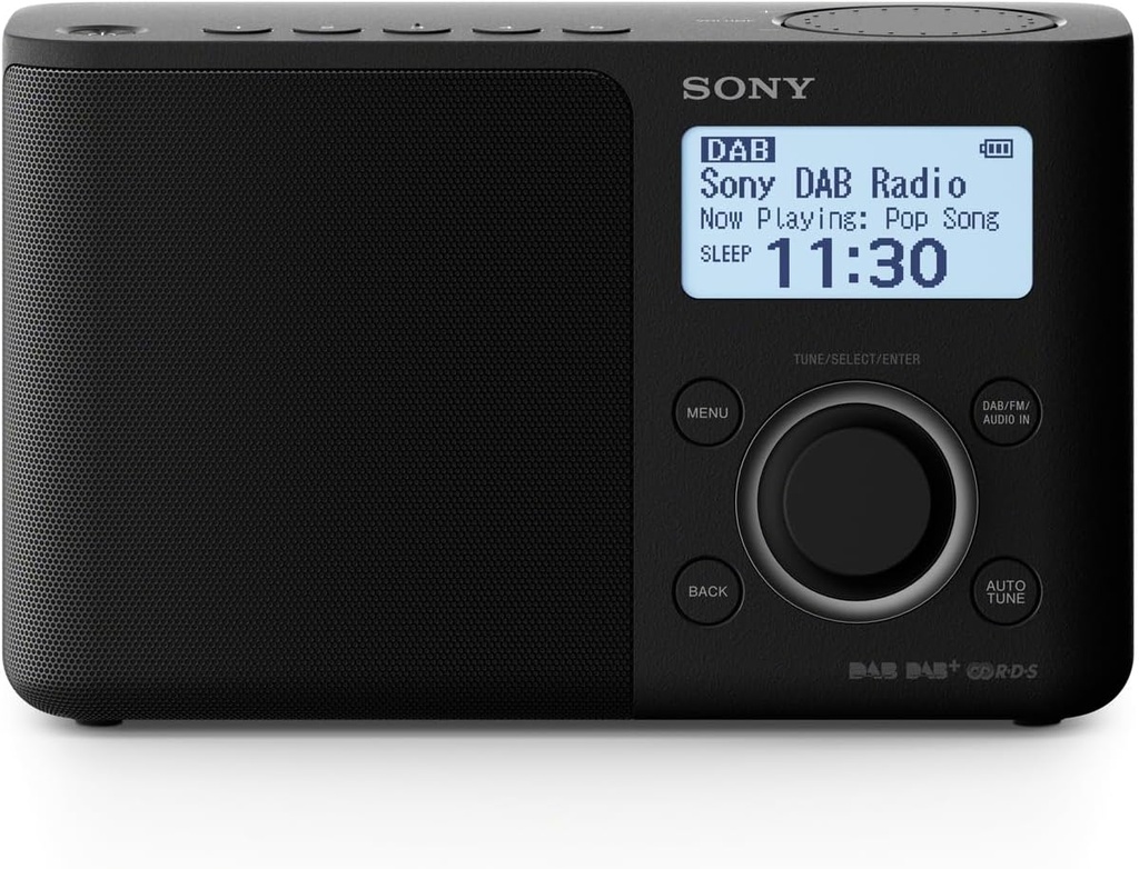 Sony XDR-S61D Radio Digital DAB/FM con 5 presintonías digitales Negra