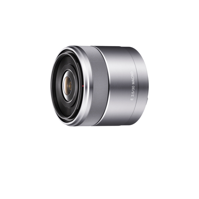 Sony SEL30M35, Objetivo para Sony, Tamaño de Filtro 49 mm, E 30 mm F3.5 Macro, Plata