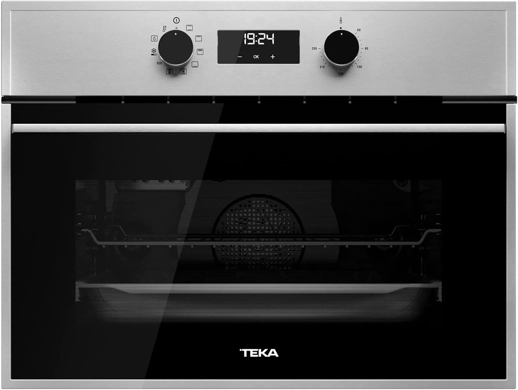Teka HSC 635, Horno Multifunción, Tecnología Hydroclean PRO, 45 cm, Inox
