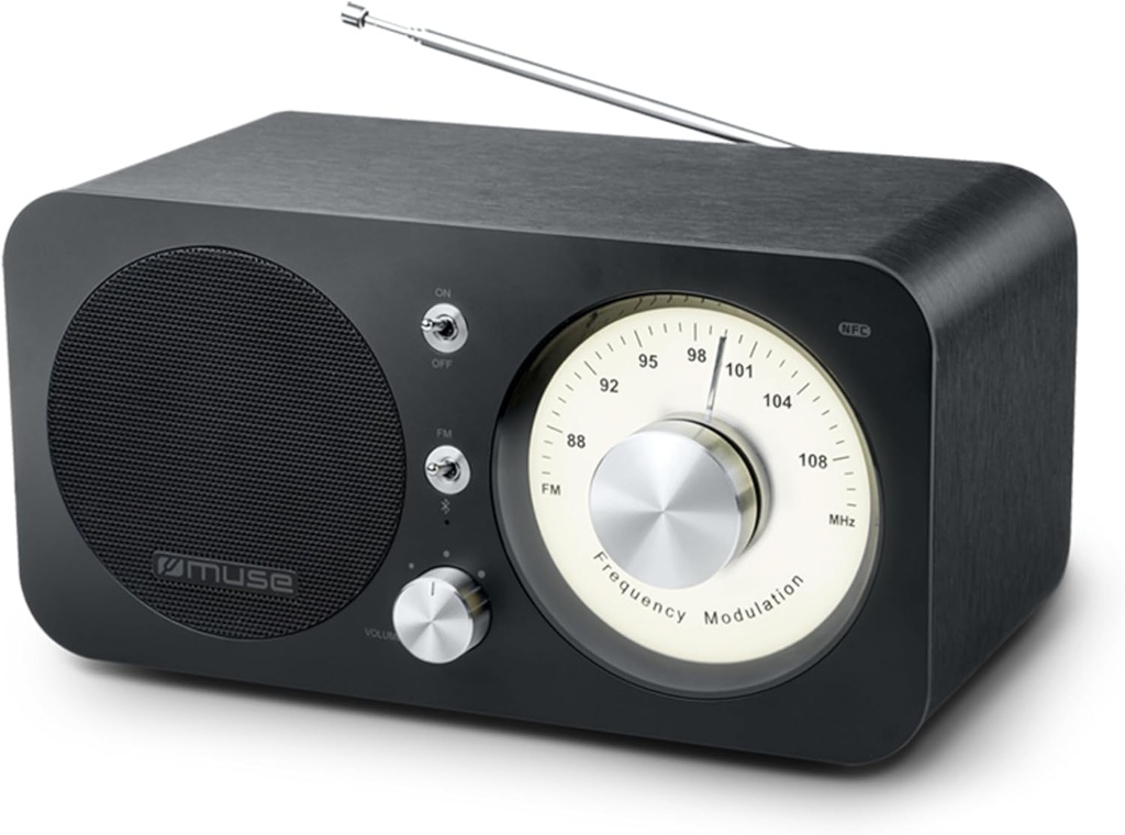 Muse M-095 BT, Radio Analógica FM con Bluetooth