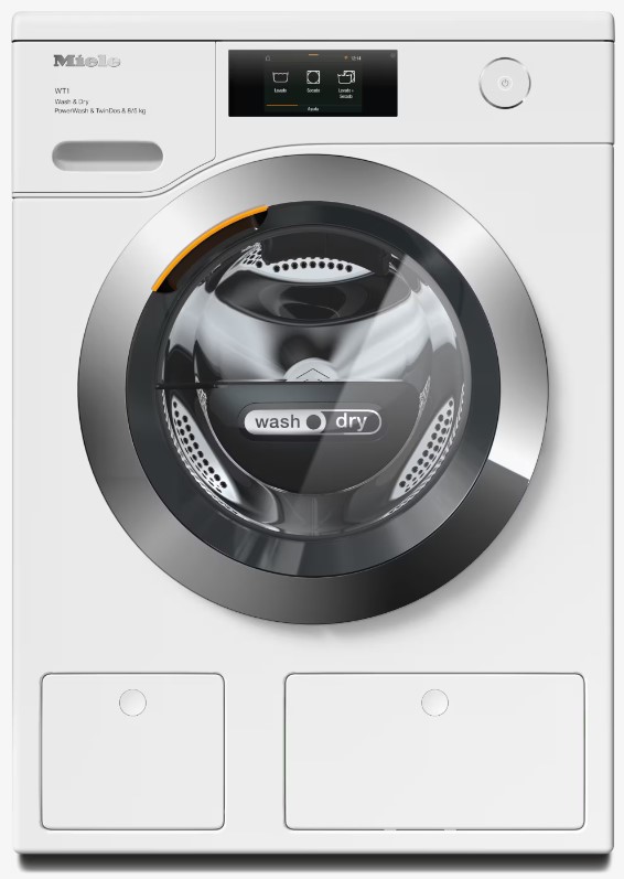 Miele WTR 860 WPM, lavaseca, 8/5kg, PowerWash, TwinDos, QuickPower, blanco loto, clase D