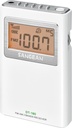 Sangean DT-160, radio de bolsillo, AM / FM estéreo, blanca