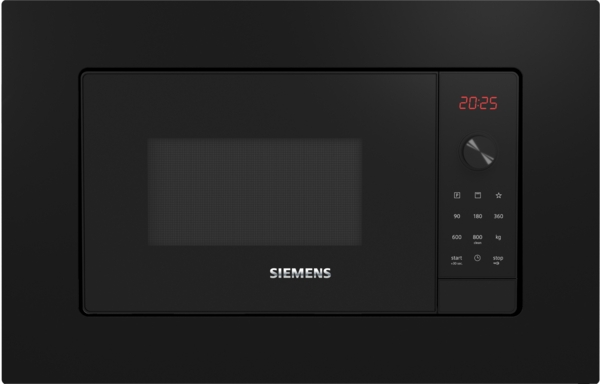 Siemens BE623LMB3, microondas integrable con grill, iQ300, 1000w, 20l, cookControl, negro