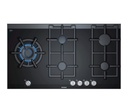 Siemens ER9A6SB70, placa de gas, 90cm, cristal negro, 5 fuegos, iQ500