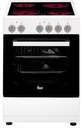 Teka FS 502 4VE, cocina eléctrica, 4 zonas, 50cm, vitro y horno eléctrico, blanco