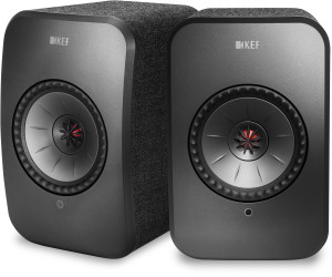 Sistema de altavoces KEF LSX Set de 2 Wi-Fi 200W 102dB 54 Hz-28 kHz (±3dB) Carbon Black