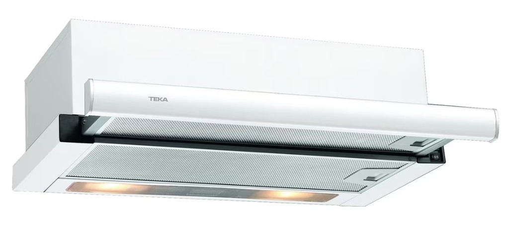 Teka TL6310, campana extractora extensible, 60cm, 65 dB, blanca, clase D