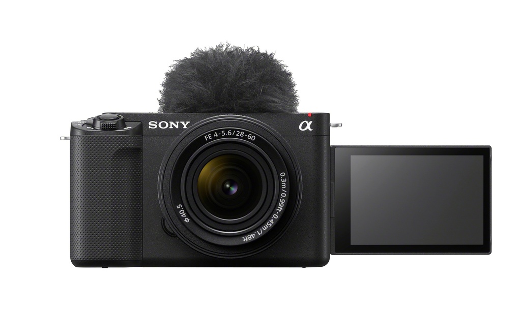Sony ZVE1LBDI, Cámara vlogging mirrorless full-frame de objetivo intercambiable con 28-60 mm f/4-5.6 (compacta y ligera, 4K 60p)
