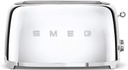 Smeg TSF02SSEU, tostadora de acero inox, ranuras extralargas, 6 niveles de tostado