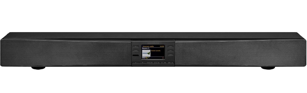 Sangean SB-100, barra de sonido Dab+, Bluetooth, subwoofer integrado, negro