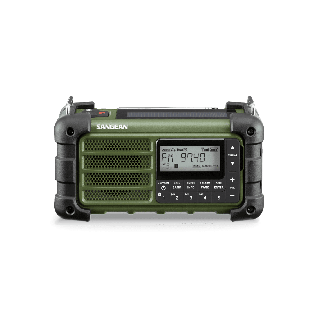 Radio de Emergencia Recargable Sangean MMR99 Forest Green