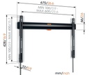 Vogels TVM3603, soporte fijo, de 40" a 100", hasta 75kg, negro