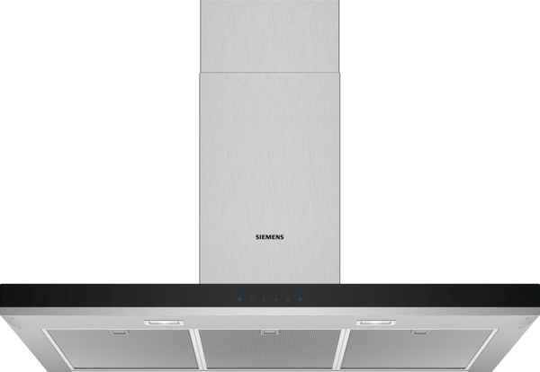Siemens LC96BHM50, campana decorativa de pared, 90 cm, acero inoxidable, iQ300