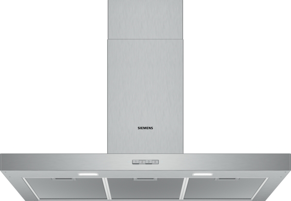 Siemens LC96BBC50, Campana decorativa de pared 90 cm Acero inoxidable