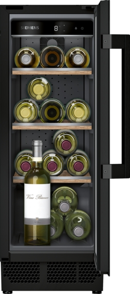 Siemens KU20WVHF0, vinoteca integrable, puerta de cristal, 82 x 30 cm, iQ500, clase F