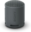 Sony SRS-XB100 Altavoz de viaje inalámbrico Bluetooth portátil, ligero, supercompacto, extraduradero, IP67, resistente al agua y al polvo, batería de 16 horas, correa versátil y llamadas manos libres, color negro