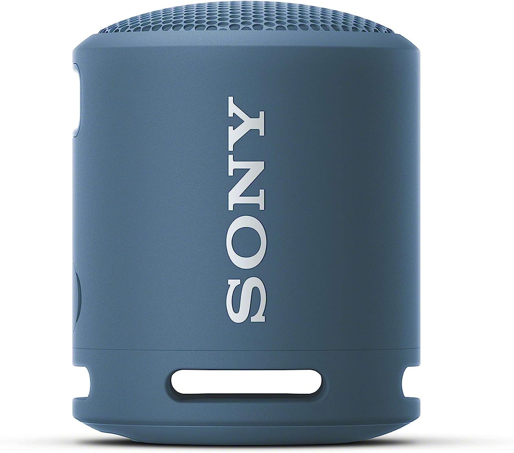 Sony SRS-XB100 Altavoz de viaje inalámbrico Bluetooth portátil, ligero, supercompacto, extraduradero, IP67, resistente al agua y al polvo, batería de 16 horas, correa versátil y llamadas manos libres, color AZUL