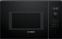 Bosch BEL554MB0, Microondas con plato giratorio, inox, cristal negro, serie 6