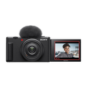 Sony ZV-1F Cámara Digital, para Vlogs, con Pantalla Multiángulo, Vídeo 4K, Cámara Lenta y Funciones para Vlog, Negra