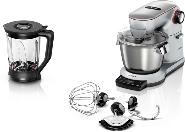 Bosch MUM9YX5S12, Robot de cocina con báscula OptiMUM 1600 W Plata, Negro