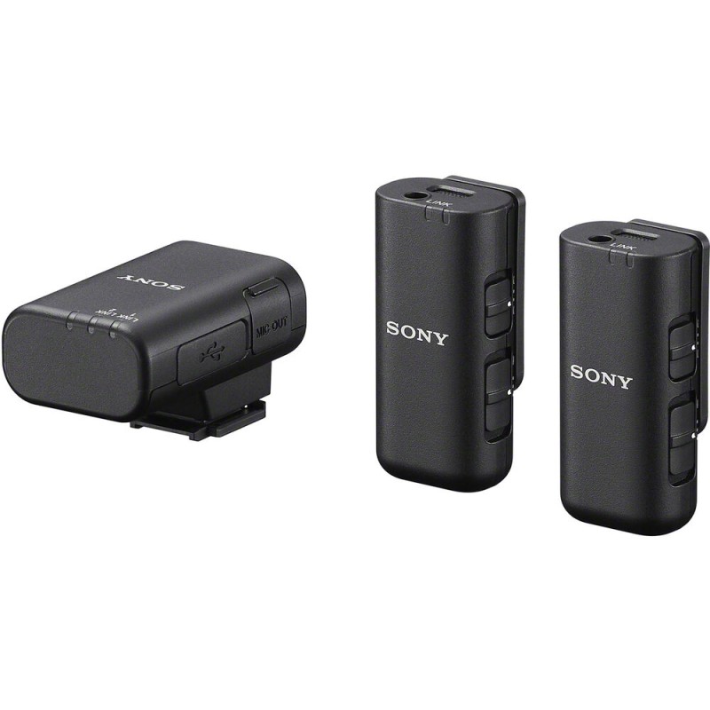 Sony ECM-W3, micrófono inalámbrico, Grabación digital de alta calidad, compacto y ligero , dos micrófonos