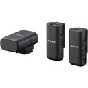 Sony ECM-W3, micrófono inalámbrico, Grabación digital de alta calidad, compacto y ligero , dos micrófonos