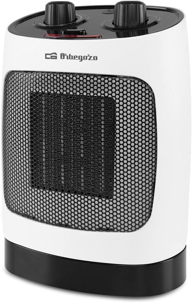 Orbegozo CR 5032, calentador cerámico, 2000w, movimiento oscilante, 3 modos: ventilador, 1000w y 2000w