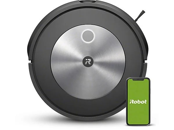 Roomba J7158, iRobot, DirtDetect, autonomía 75 mins, color negro / plata