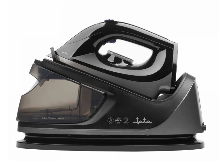 Jata JECP8523, centro de planchado, 3200w, 7 bares, antigoteo, filtro antical, color negro