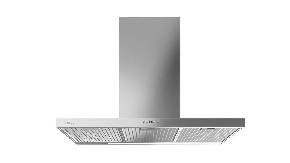 Teka DSH 986, campana extractora decorativa, 4 velocidades, temporizador, color inox, clase A